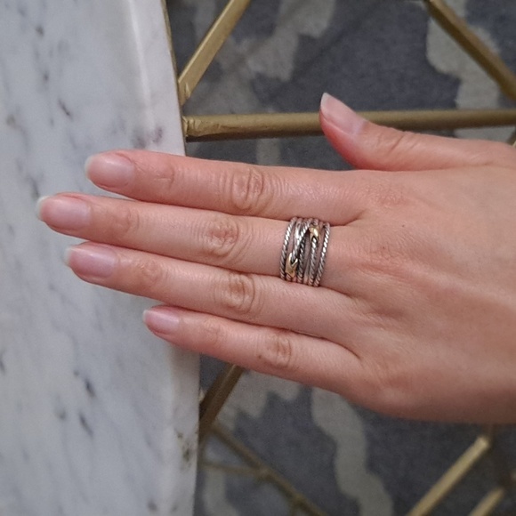 Authentic David Yurman Double X Crossover ring - Picture 10 of 16